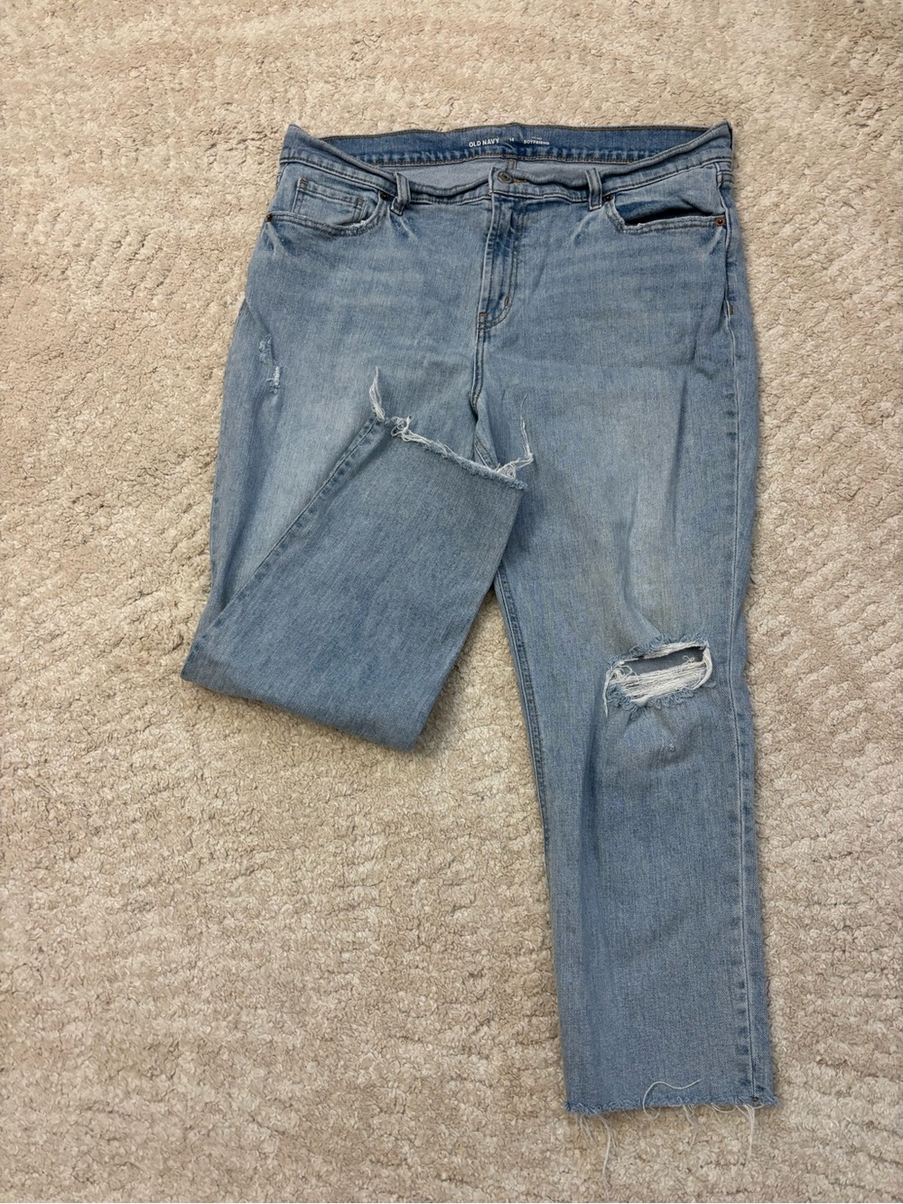 Old Navy Light Blue Distressed Jeans